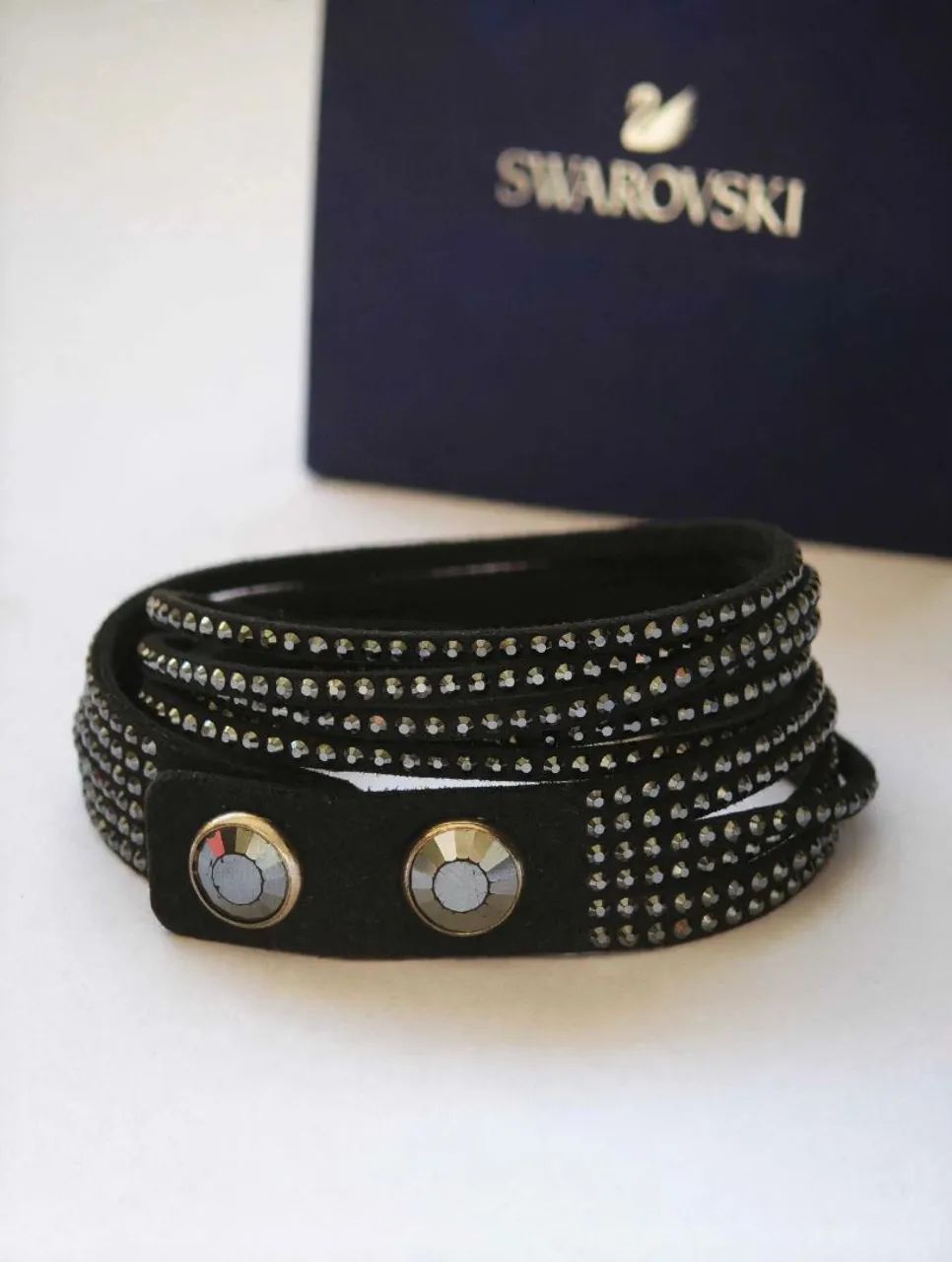 Pulseira Swarovski Original Slake Black Jet Hematite - Descontinuada - Foto 2