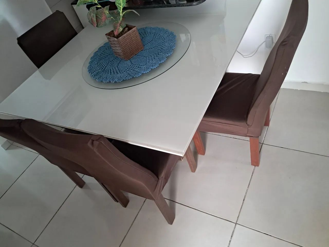Mesa de Jantar MDF para 8 Lugares - 135 x 135 cm<br> - Foto 3
