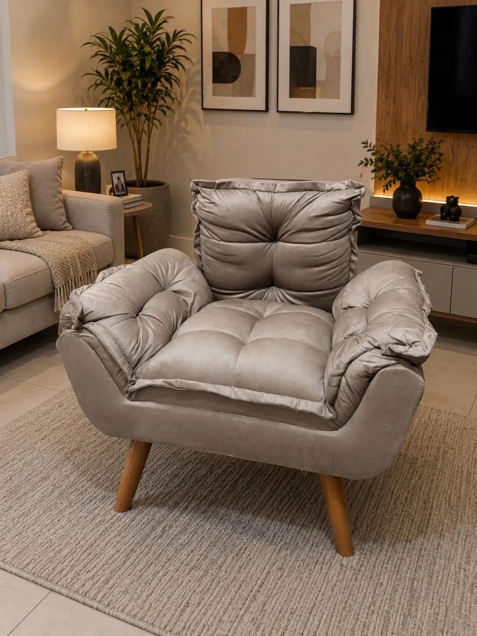 Poltrona para sala, quarto, escritório - Um Luxo !! - Foto 2