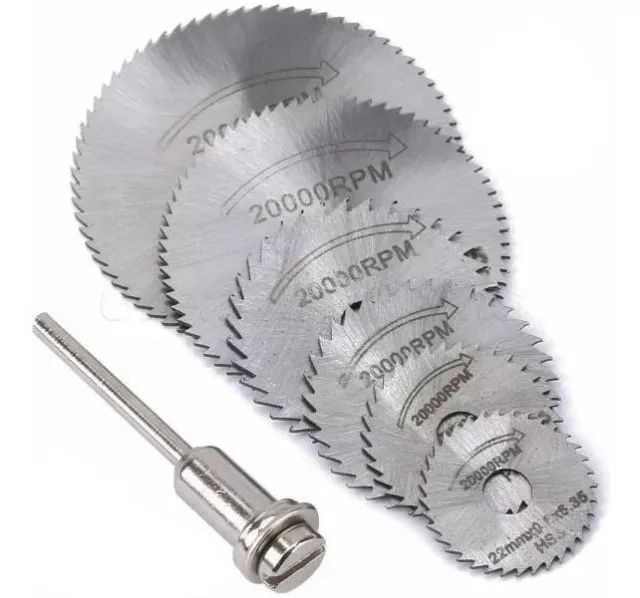 Disco de Corte para Madeira Micro Retífica Microretifica - Kit com 6 Discos