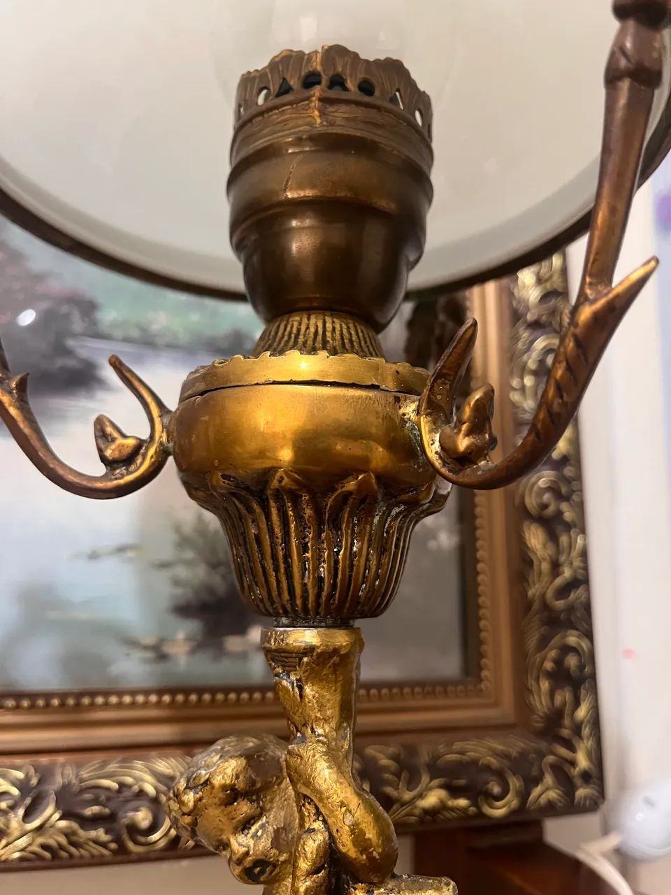 Par de abajur em bronze  - Foto 3