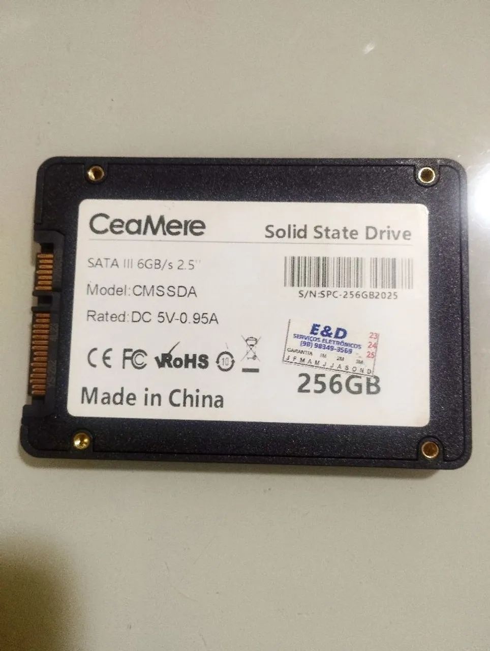 SSD 256G novo - Foto 2