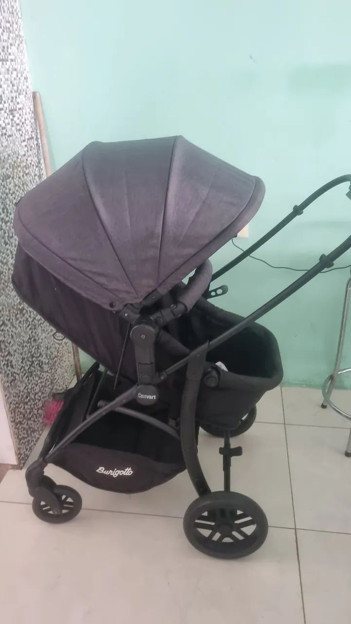 Carrinho de bebê moisés burigotto modelo convert