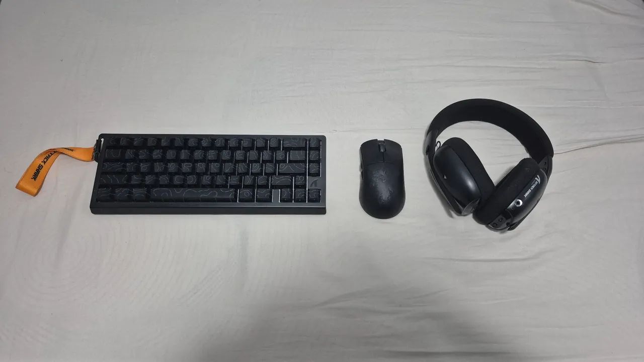 Kit attack shark teclado + mouse + fone