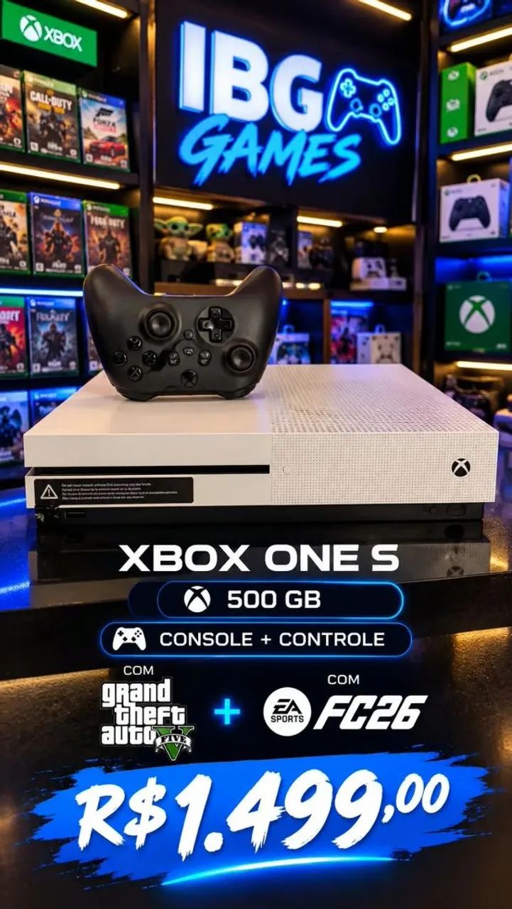 Xbox one s impecável 