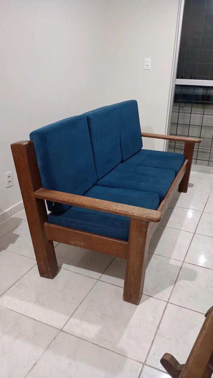 Sofá,rack, cadeira de balanço,e duas camas de solteiro, tudo no precinho.  - Foto 3