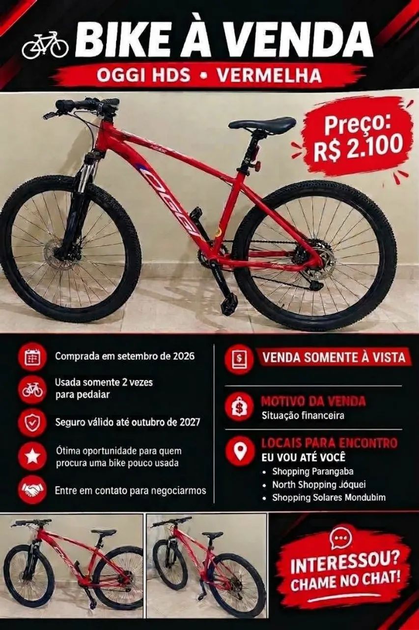 Bicicleta Oggi hacker hds aro 29 nova