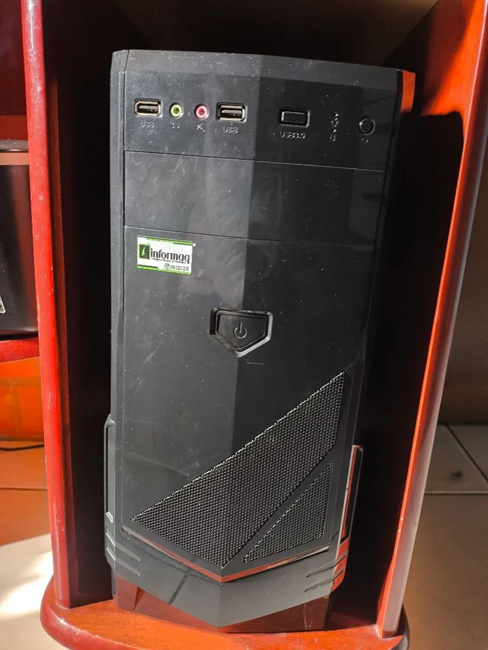 Vendo computador completo, com impressora e mesa - Foto 4