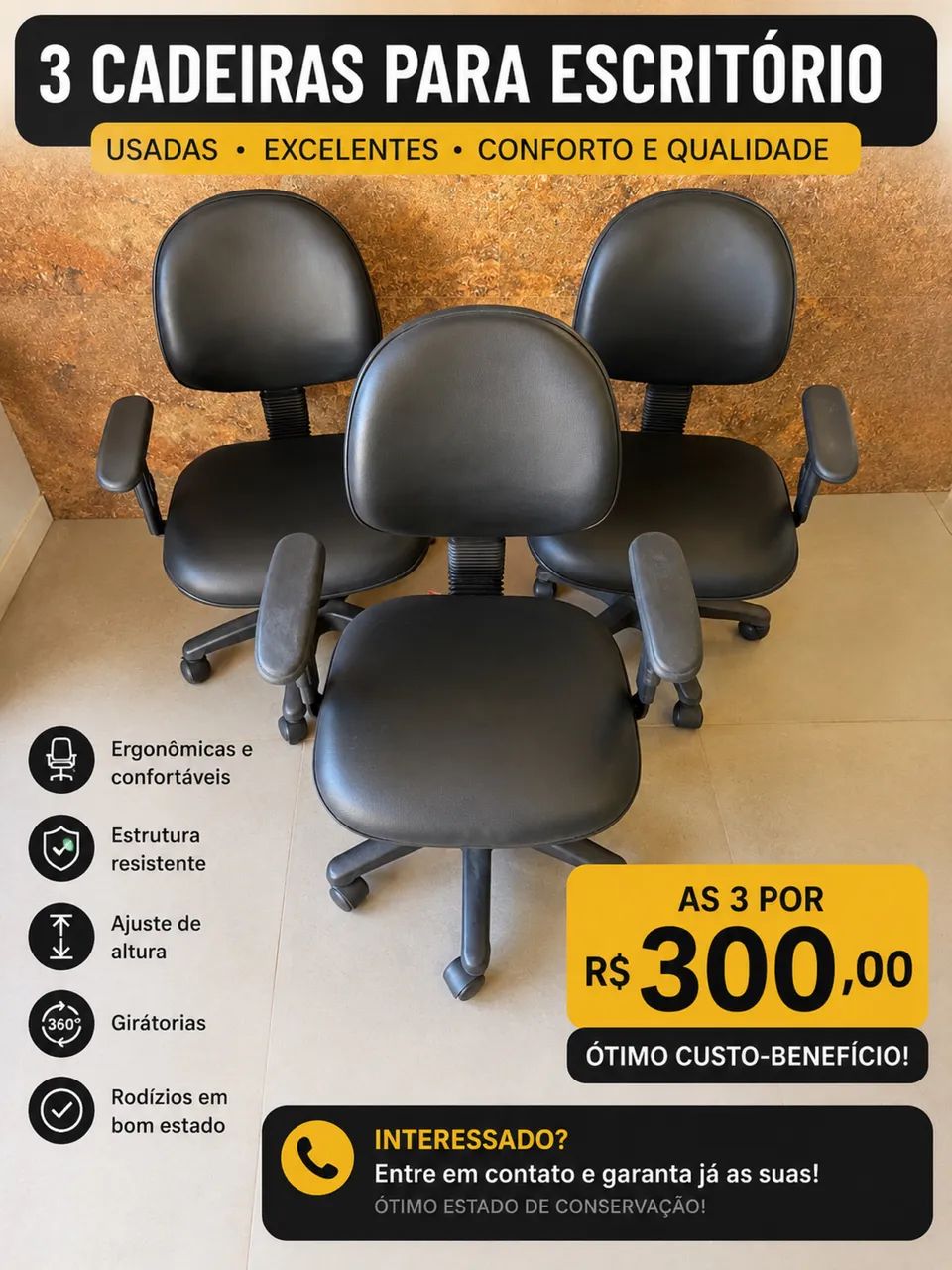 Cadeira para escritório 