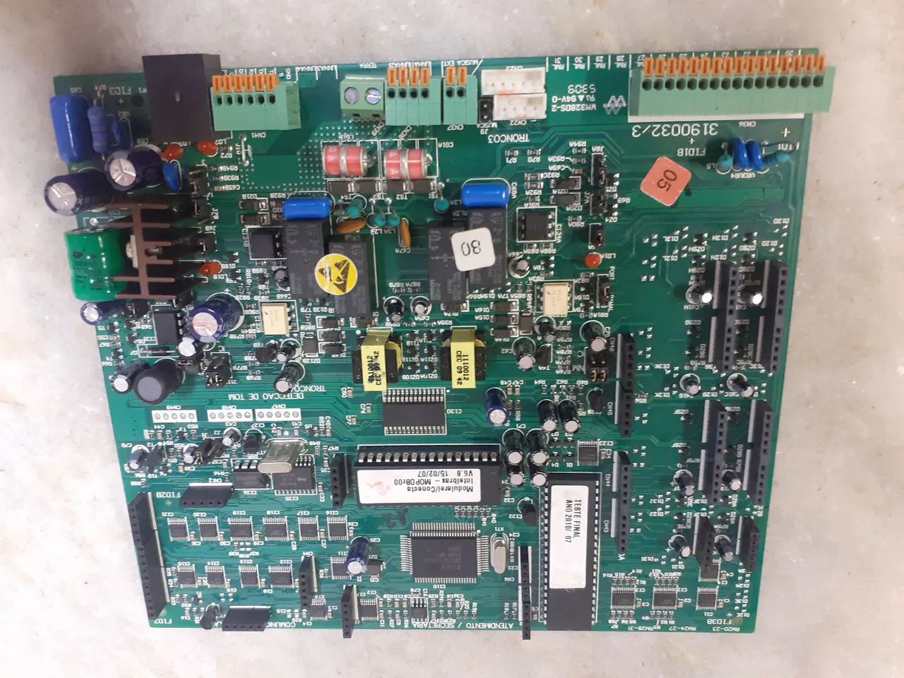 Placa Base Cpu Central Telefônica Pabx Modulare i Conecta 8 Ramais 3190032_3 Funcionando