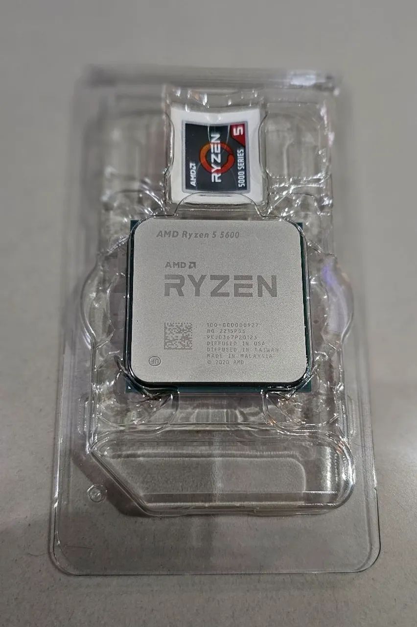 Processador Ryzen 5 5600 na caixa com cooler - Foto 2