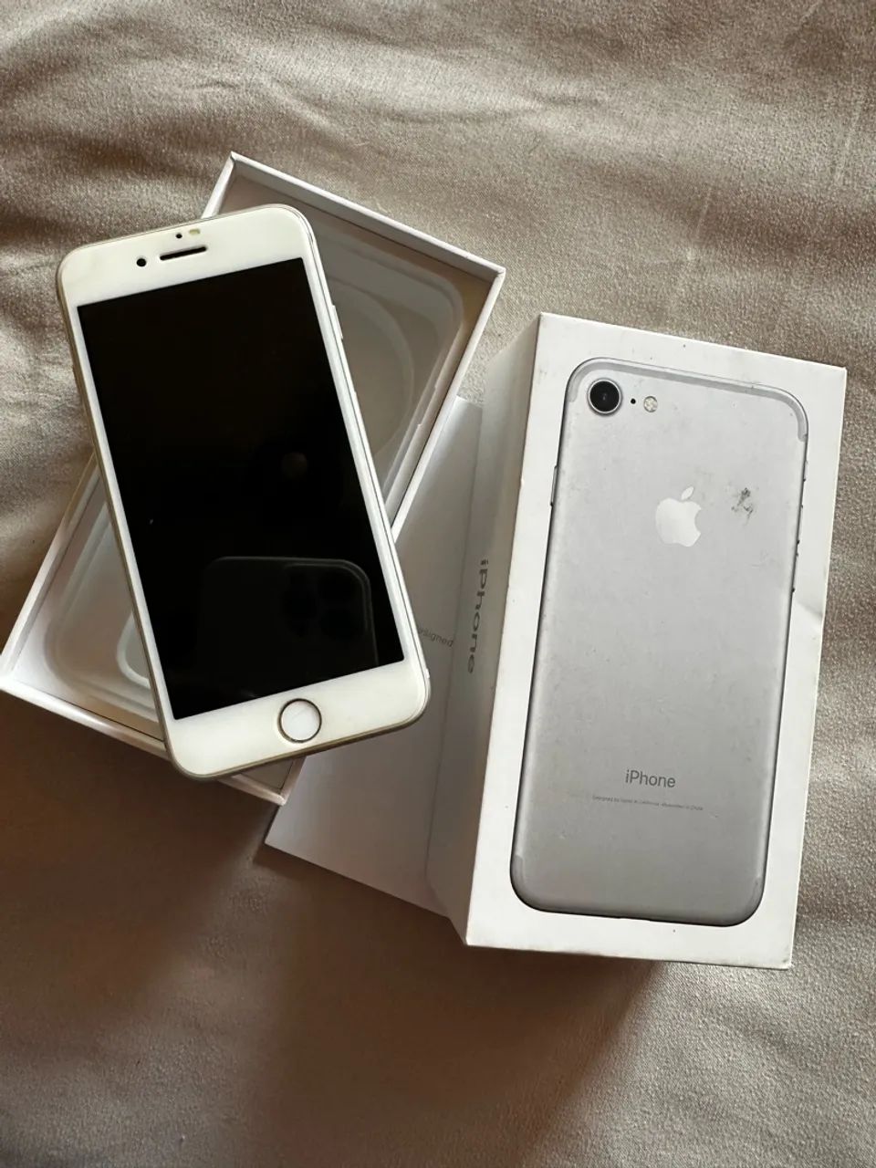 Sucata IPhone 7 prata 32gb