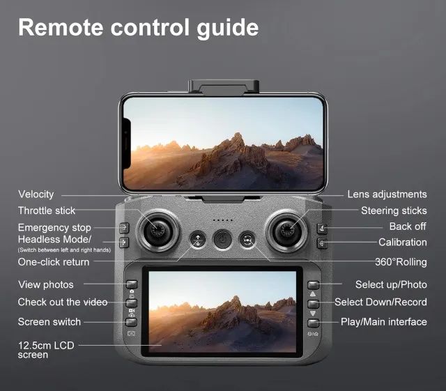 Drone S156 com Smart Controle - NOVO - Foto 4