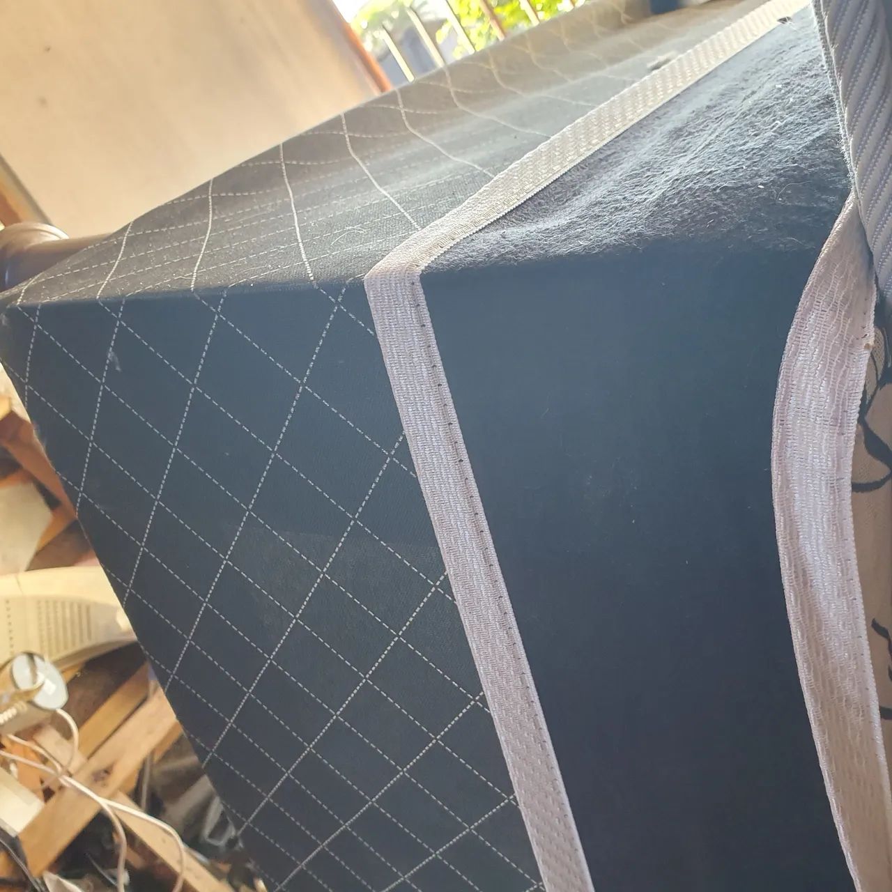 Cama box 6 pés, casal, e  colchão molas ensacadas e de espuma ler anúncio  - Foto 5