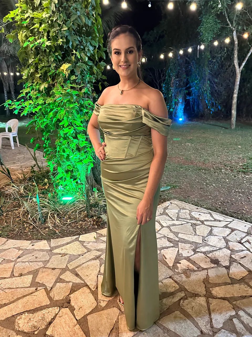 Vestido madrinha verde oliva - Foto 2