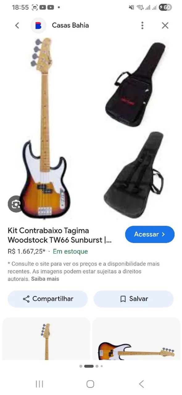 Baixo Tagima troco ou vendo  - Foto 6