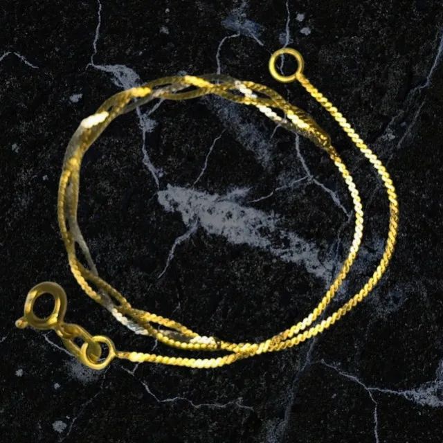 Pulseira de Ouro Amarelo/Branco - Foto 2