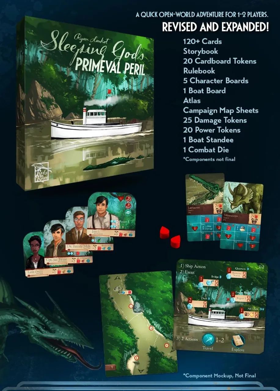 Sleeping Gods: Primeval Peril - Jogo de Tabuleiro - Foto 5