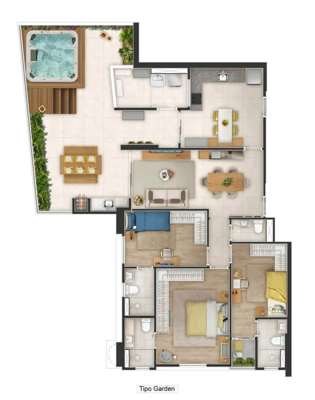 PLANTA 108m²