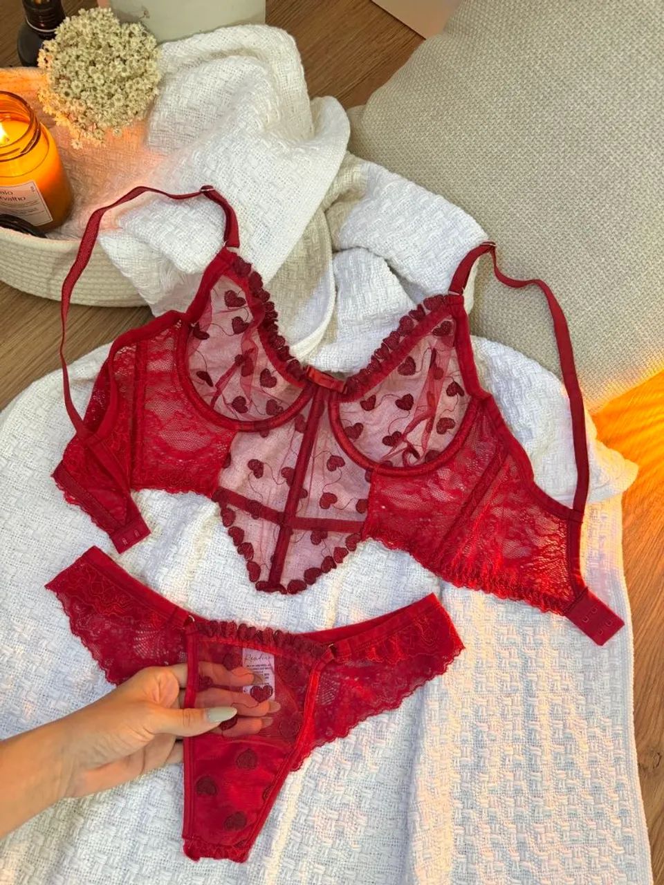 Lingerie vermelha  - Foto 2