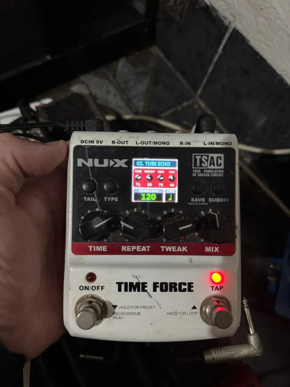 Pedal De Efeito Time Force Delay Nux - Com Defeito - Foto 5