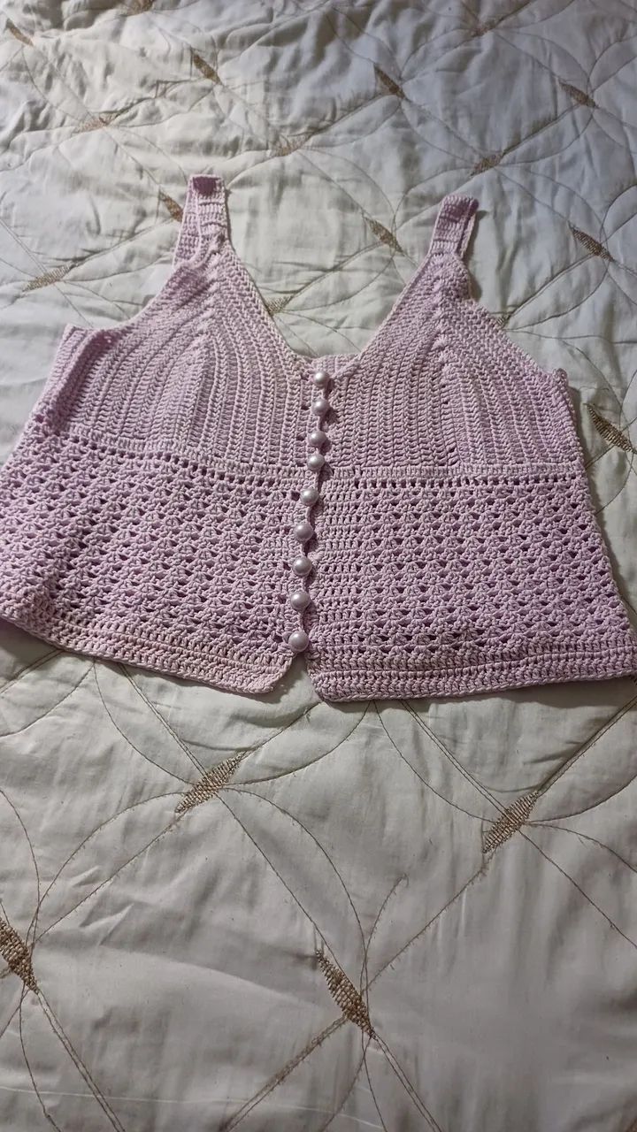 Blusa de crochê 