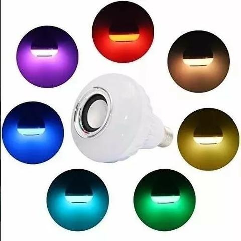 Lâmpada Led 12w Music Rgb Caixa De Som Bluetooth Celular - Foto 2