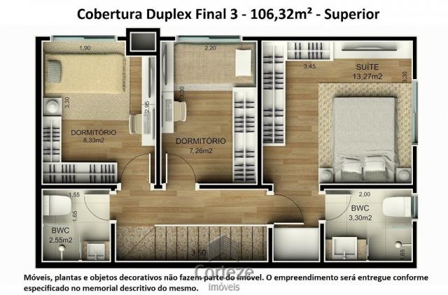 Cobertura duplex 3 quartos no Água Verde - Foto 15