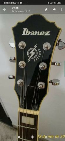 Guitarra Semi Acústica Ibanez Artcore Af75d Laranja com case - Foto 2