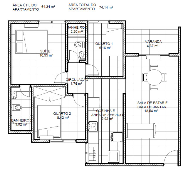 Apartamento mobiliado Residencial Santa Isabel - Foto 4