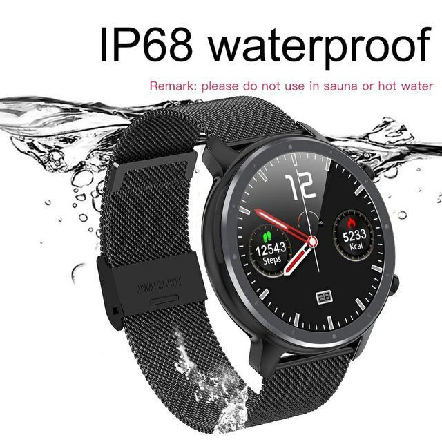 Smartwatch Original Lemfo L11 Pulseira de Aço Preto - Foto 5