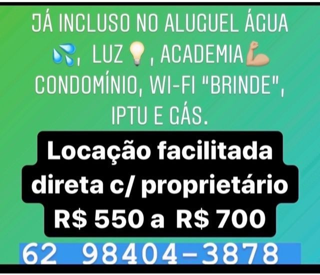 Locação com energia e água incluída