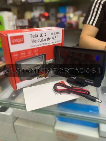 Tela LCD veicular 4,3 polegadas Ipega