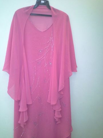 Vestido Logo De Festa Yucci Tam 42 Cor Rosa Em Ótimo Estado - Foto 4