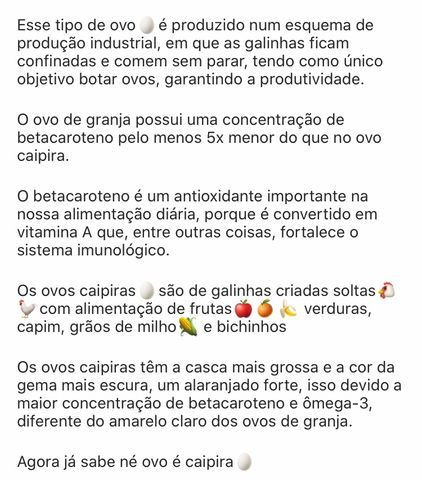 Ovos caipira; Granja Caipira Maria Bonita - Foto 2