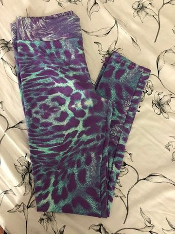 Calça Legging Azul P Academia Tam P/m - Foto 2