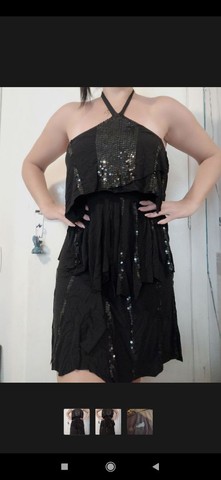 Vestido com paetê