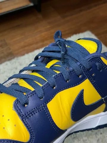 Tênis Nike Dunk Low Michigan caixa original tamanho 43 estado 9.9 - Foto 4