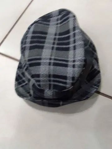 Chapeu em tecido xadrez sem uso  - Foto 2
