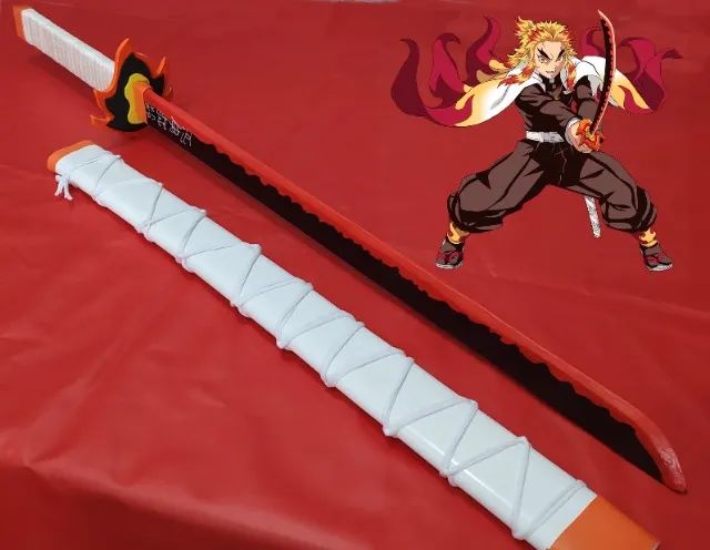 Katana do Rengoku Espada Demon Slayer Tamanho Real