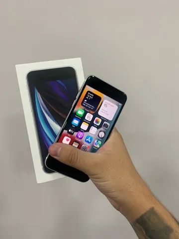 iPhone SE branco com 2020 sem detalhes e garantia // loja aberta  - Foto 4