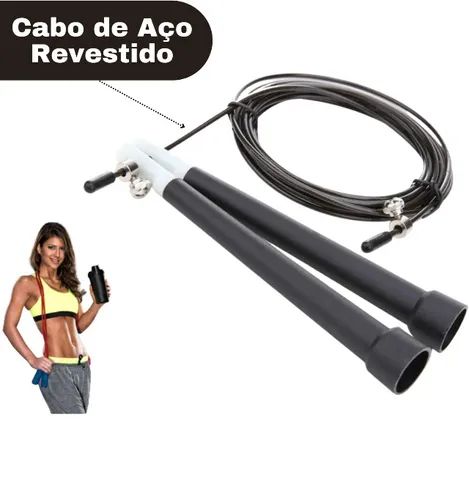 Pula Corda Para Crossfit 3m Ns-3208 Novo Seculo Aço Inox - Foto 3