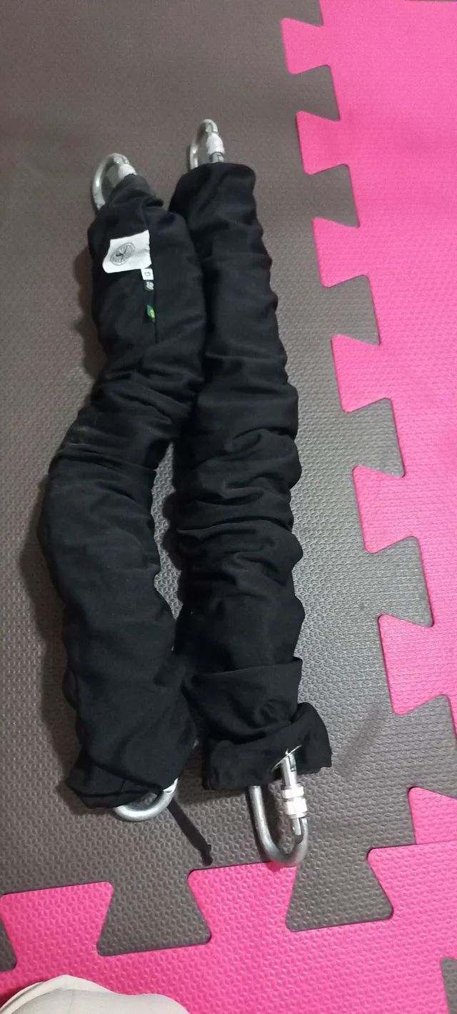 Cadeirinha tipo rapel neobungee neopilates pilates com 2 kits elastico - Foto 2