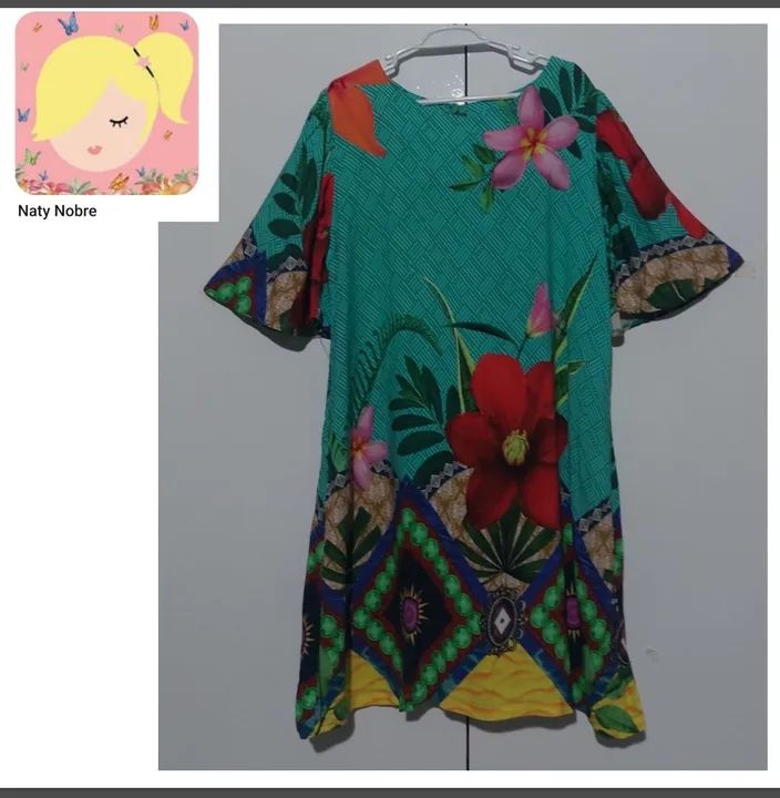 Vestido infantil viscose 