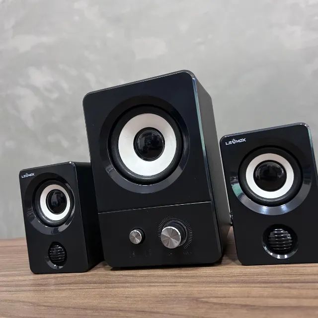 Caixa de Som Para Computador Notebook Lehmox Ley-1914 Áudio Potente e Design Moderno - Foto 4