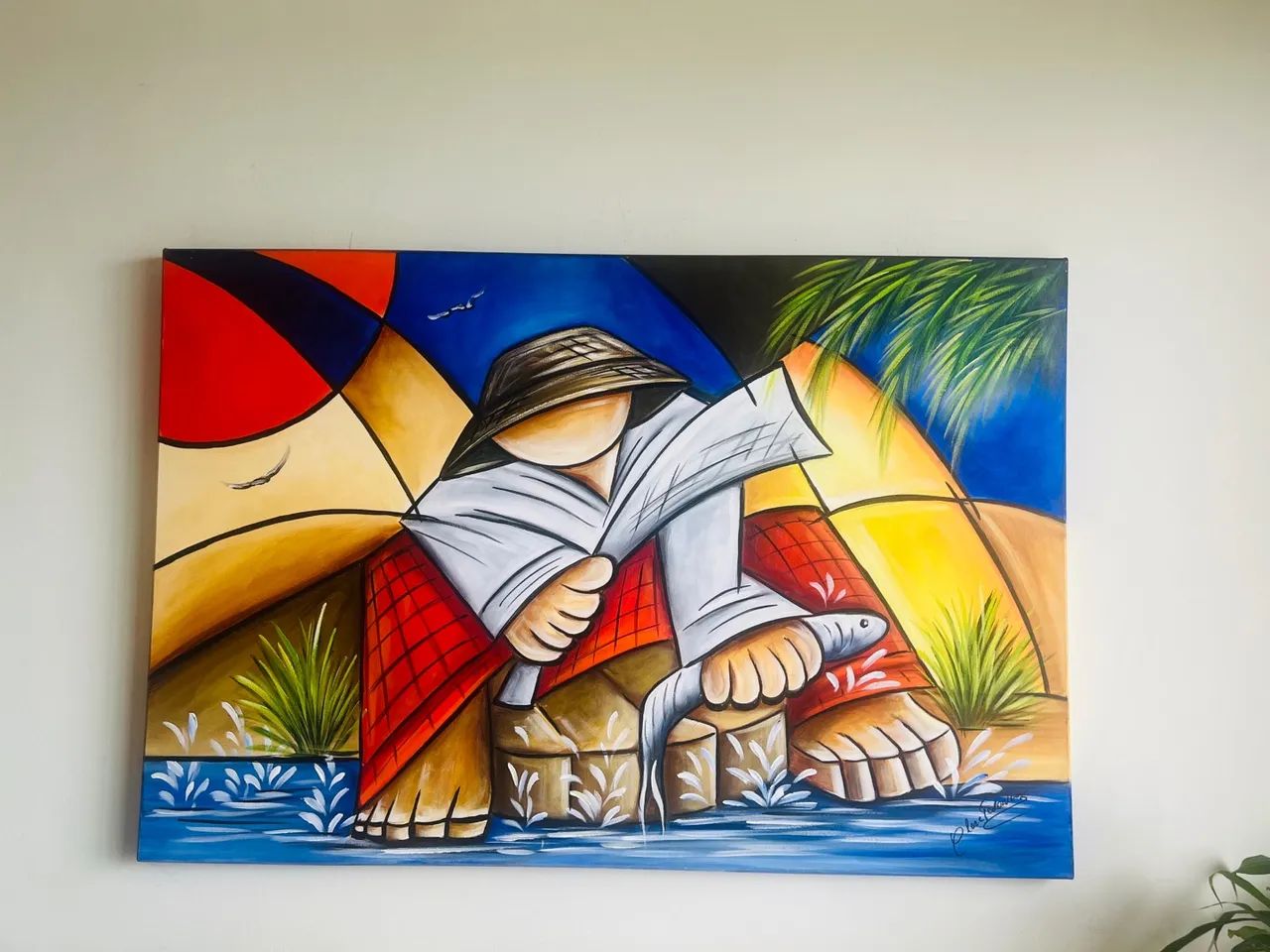 Quadro de Paris pintura a óleo, , perfeito - Decorações Para Casa