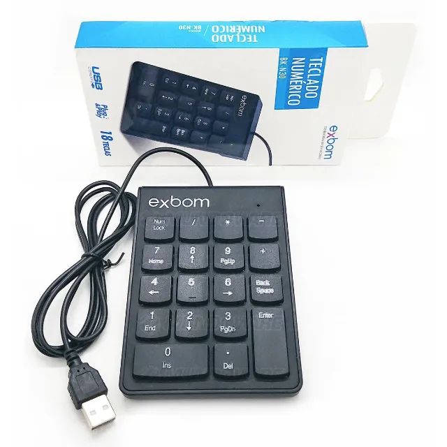 Mini Teclado Numérico Exbom  BK-N30  - Foto 2