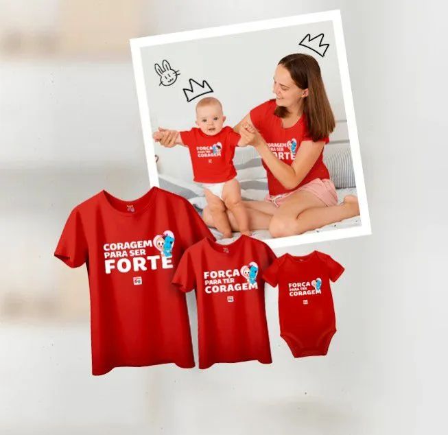 Kit Camisa Turma da Mônica M - Foto 2