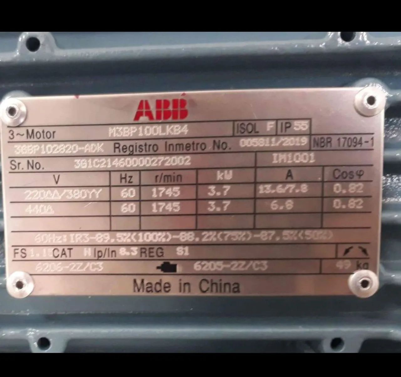 Motor trifasico ABB - Foto 3