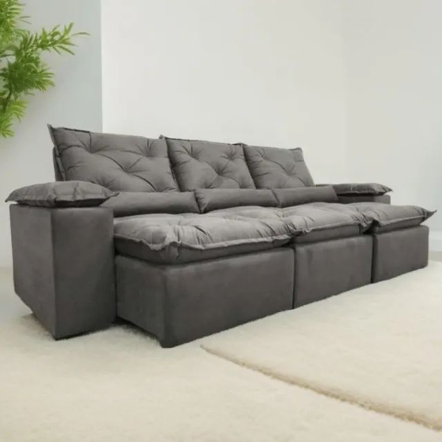 sala sofa retratil e reclinavel de 270 cm  - Foto 5